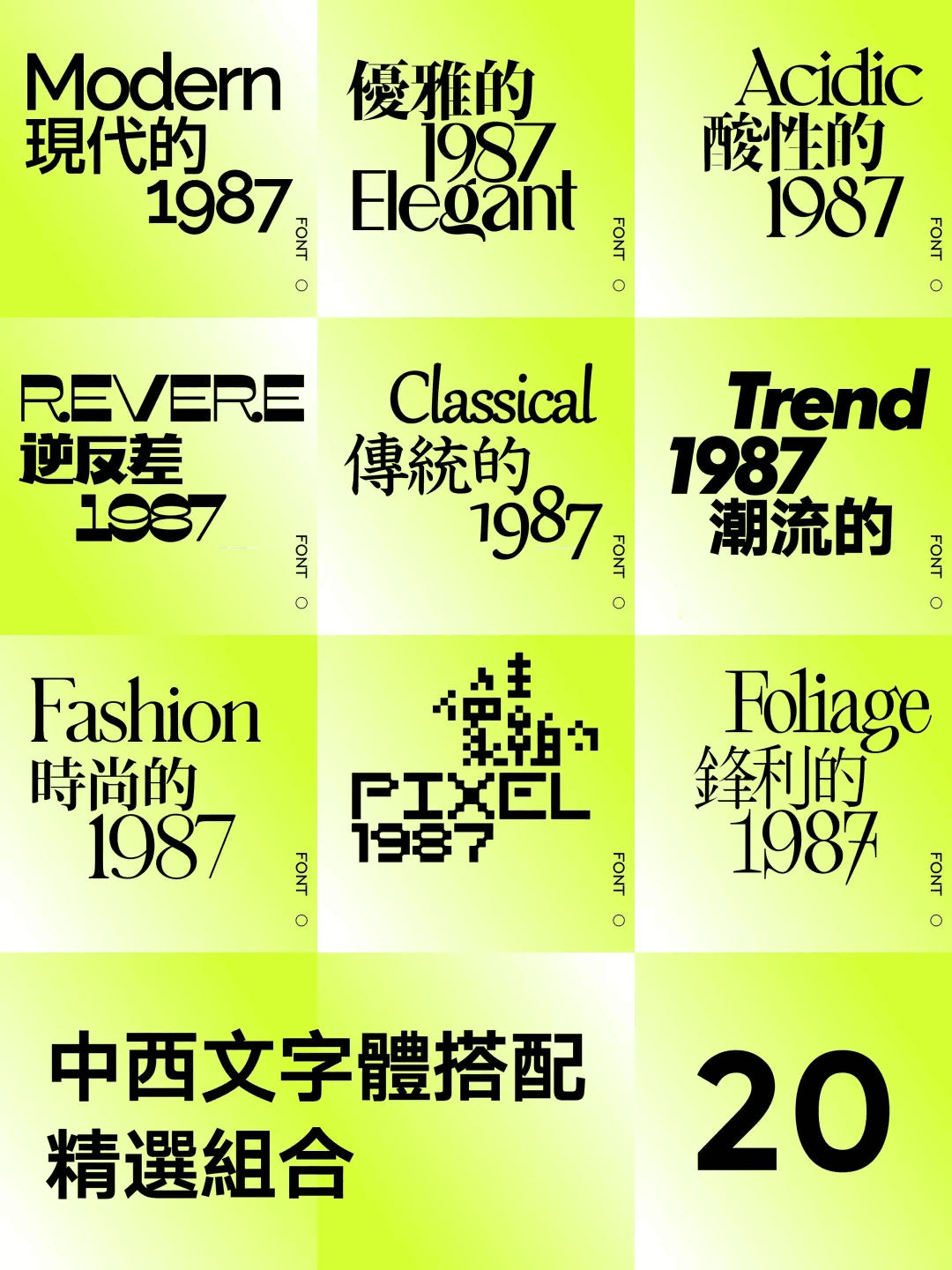 再见了宋体、黑体、楷体、仿宋体！送你2022流行中英文字体合集