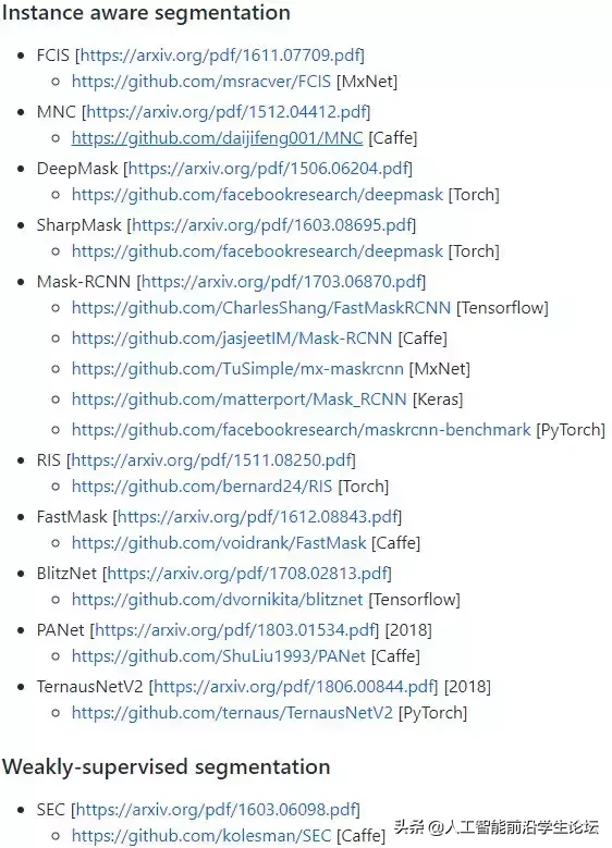 图像分割最新资料汇总（语义分割、实例分割、视频分割…）