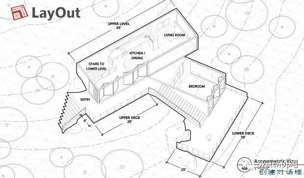 SketchUp+Layout，快速制作建筑轴测分析图