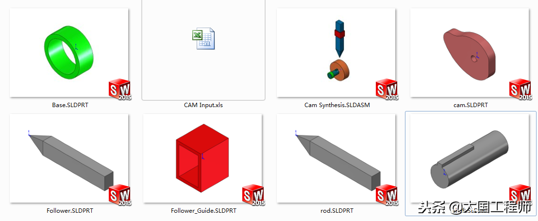 SolidWorks  Motion运动仿真教程，这套教程共700M，包含所需零件