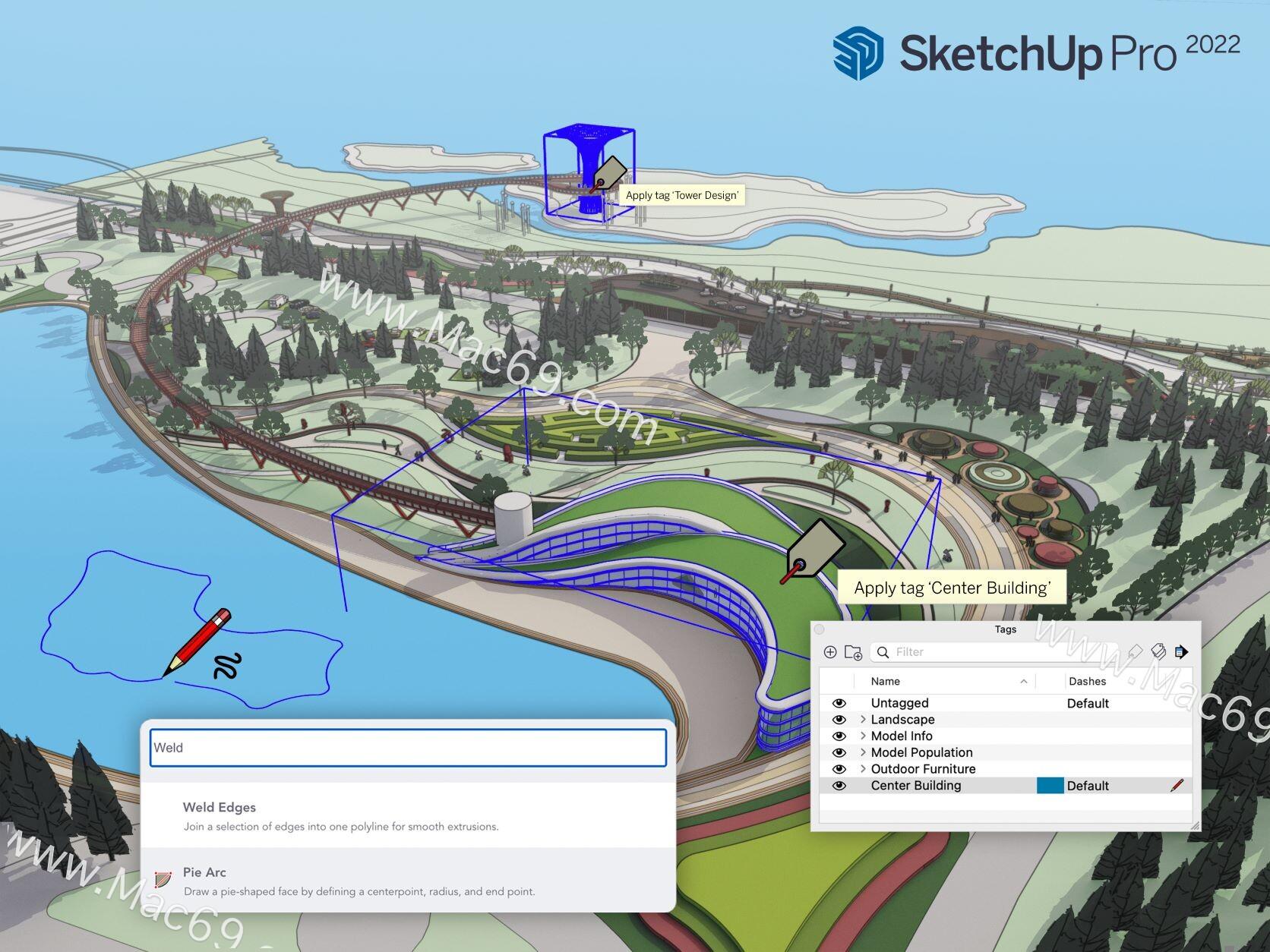 亲测好用的草图大师SketchUp  Pro  2022 for  Mac