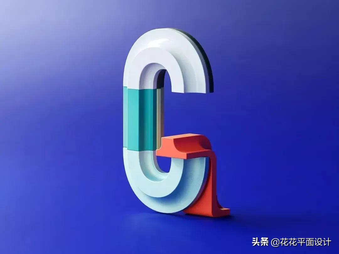 这组C4D字体设计，也太漂亮了吧