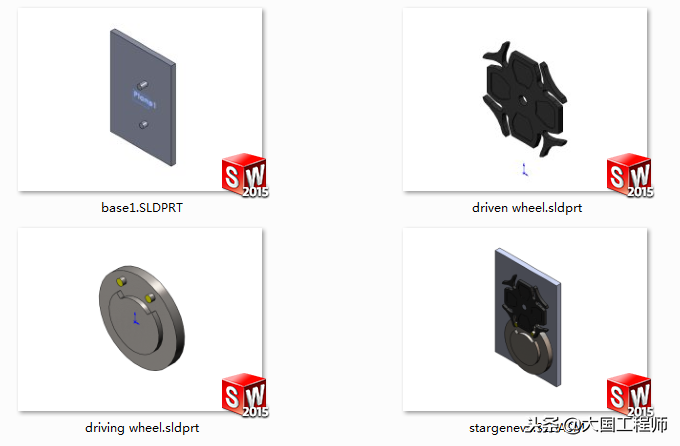 SolidWorks  Motion运动仿真教程，这套教程共700M，包含所需零件