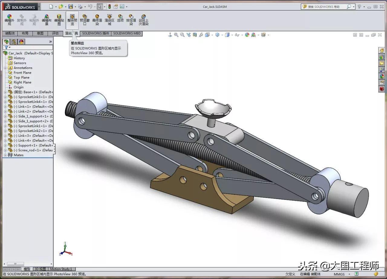 SolidWorks  Motion运动仿真教程，这套教程共700M，包含所需零件