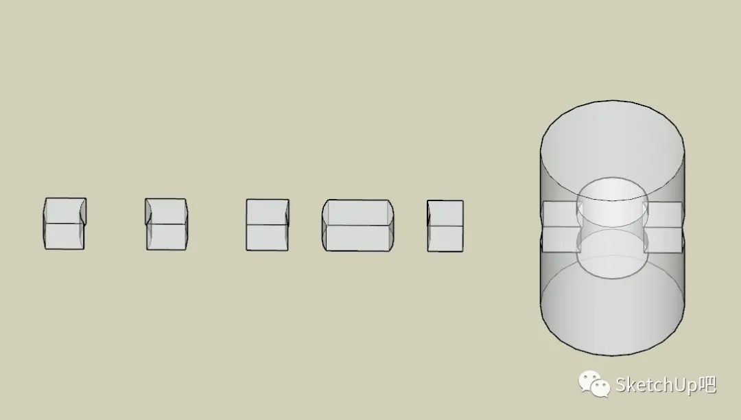 SketchUp实体工具竟然这么强？